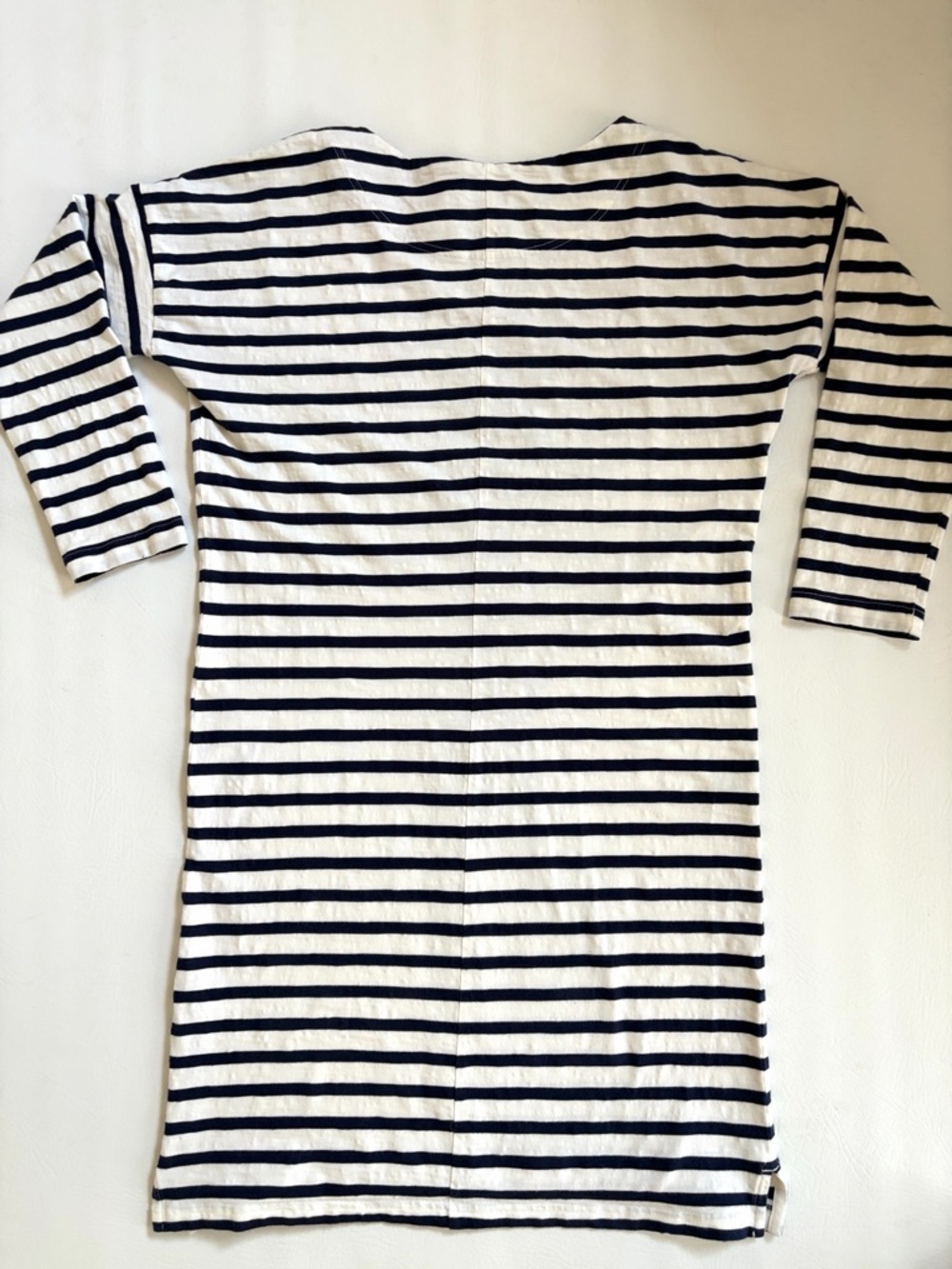 Patagonia Dress Organic Cotton Floral French
Stripe Shift Dress Navy White Small - Picture 9 of 15